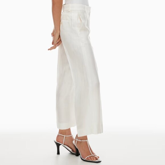 Babaton White Cropped Pants - Picture 3 of 7